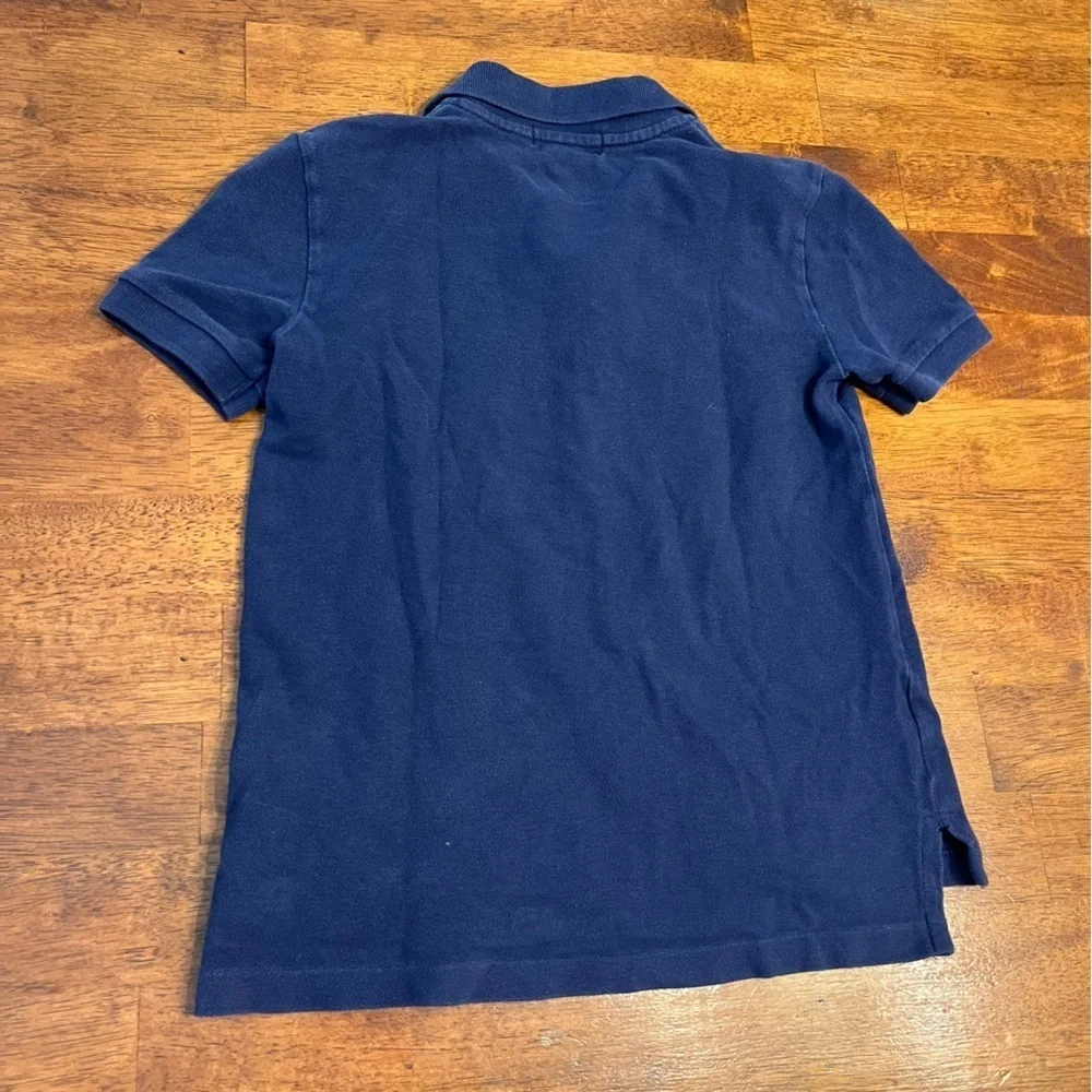Polo Ralph Lauren Polo Shirt Navy Blue 100% cotton size 6